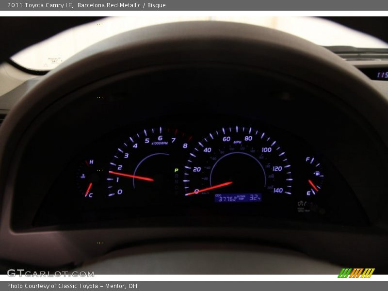 Barcelona Red Metallic / Bisque 2011 Toyota Camry LE