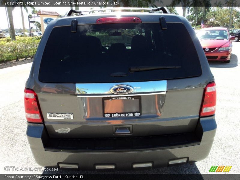 Sterling Gray Metallic / Charcoal Black 2012 Ford Escape Limited