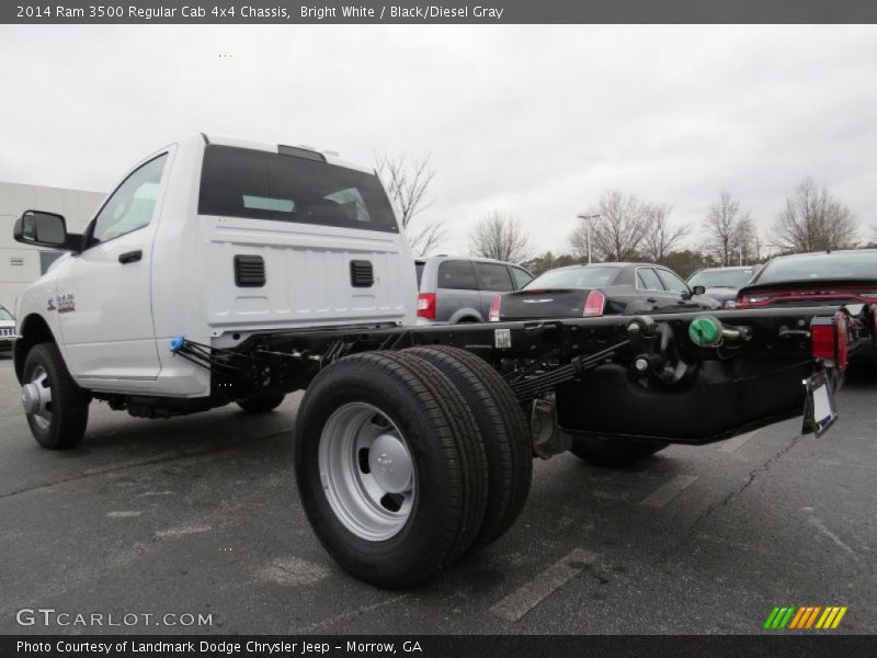 Bright White / Black/Diesel Gray 2014 Ram 3500 Regular Cab 4x4 Chassis