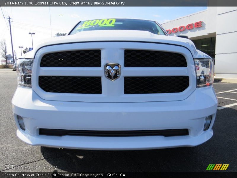 Bright White / Black/Diesel Gray 2014 Ram 1500 Express Crew Cab