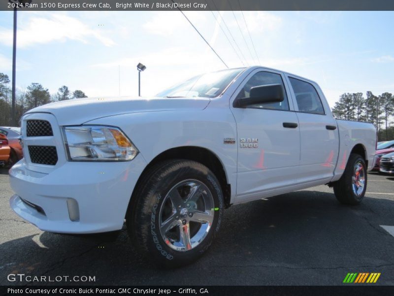 Bright White / Black/Diesel Gray 2014 Ram 1500 Express Crew Cab