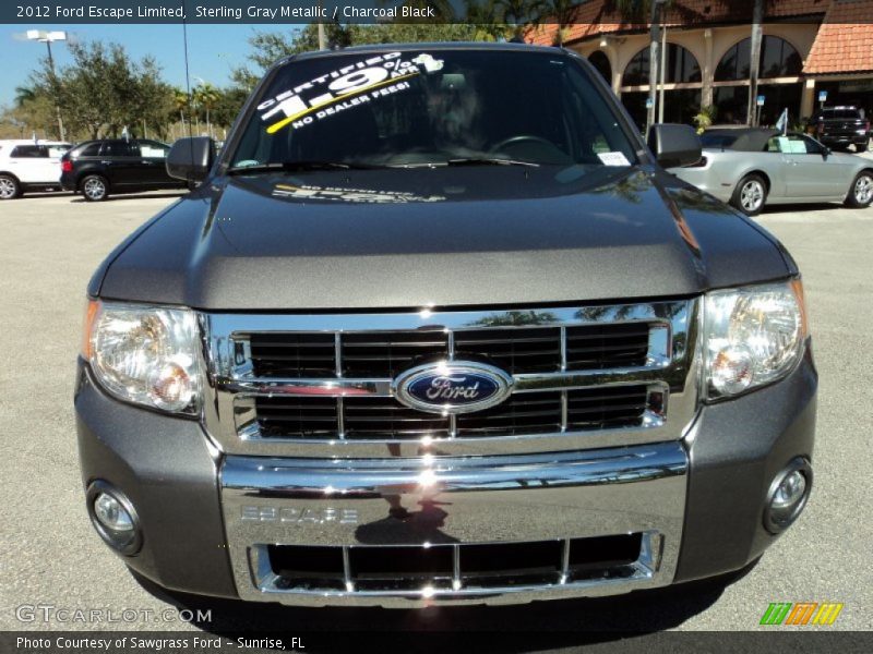 Sterling Gray Metallic / Charcoal Black 2012 Ford Escape Limited