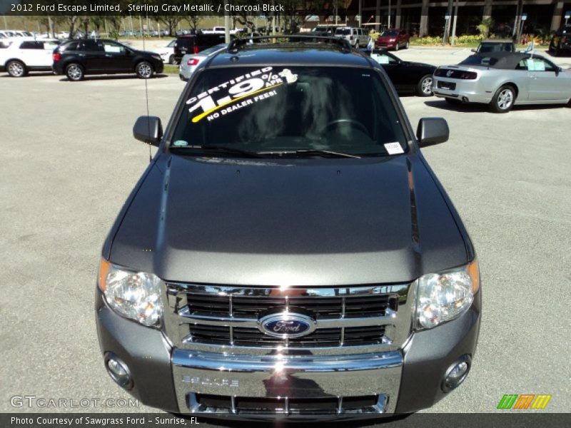 Sterling Gray Metallic / Charcoal Black 2012 Ford Escape Limited