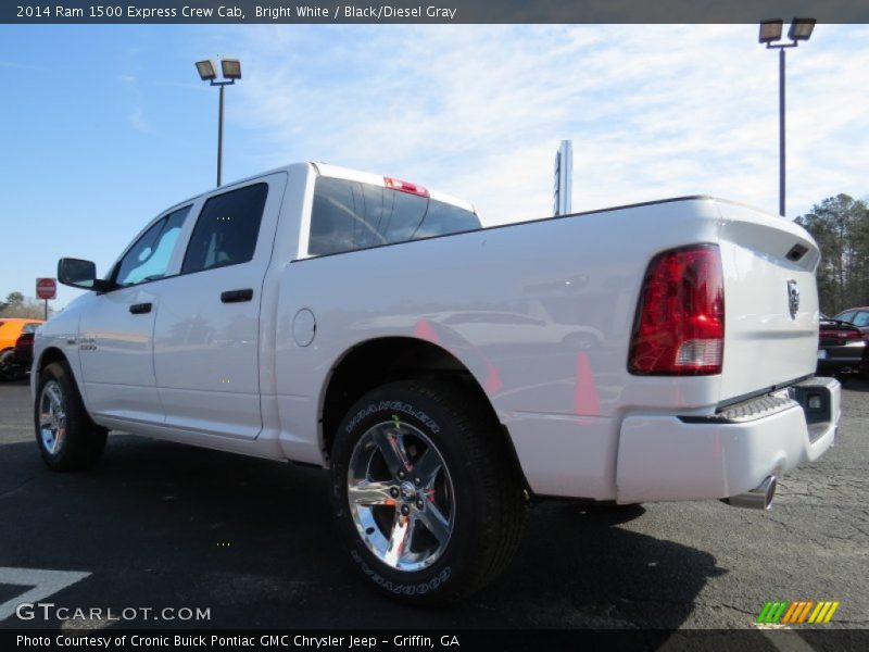 Bright White / Black/Diesel Gray 2014 Ram 1500 Express Crew Cab