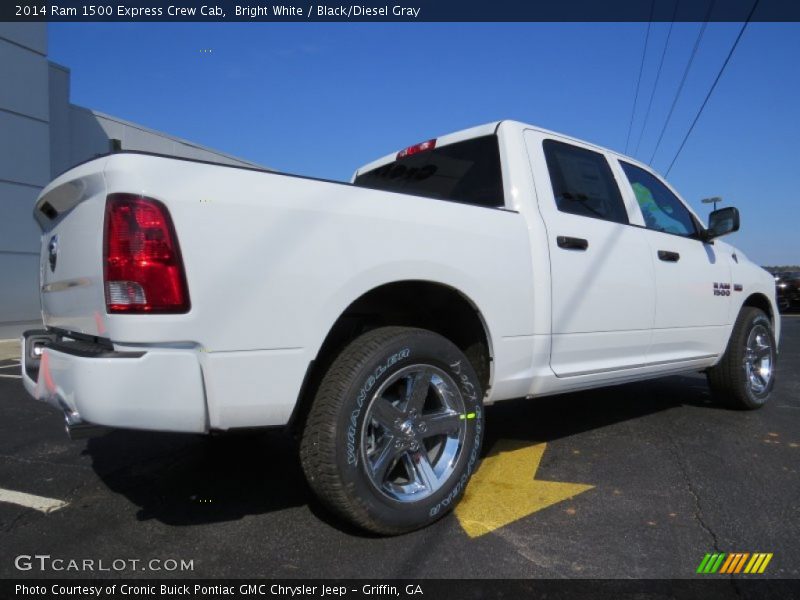 Bright White / Black/Diesel Gray 2014 Ram 1500 Express Crew Cab