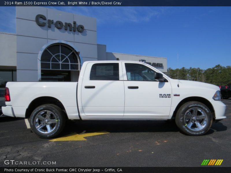 Bright White / Black/Diesel Gray 2014 Ram 1500 Express Crew Cab