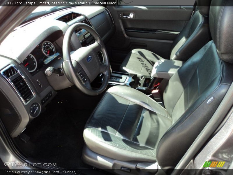 Sterling Gray Metallic / Charcoal Black 2012 Ford Escape Limited