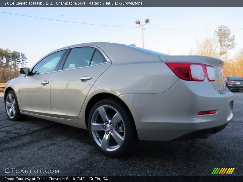 Champagne Silver Metallic / Jet Black/Brownstone 2014 Chevrolet Malibu LTZ