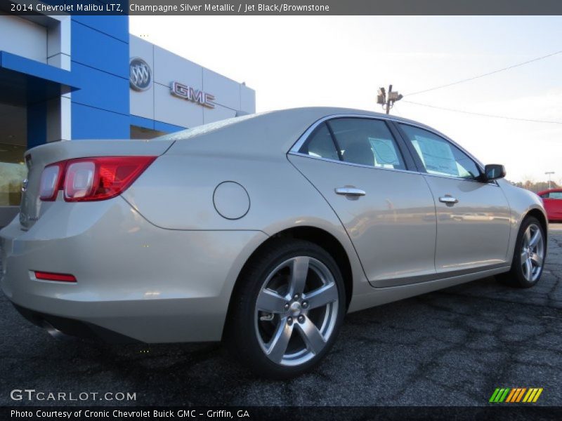 Champagne Silver Metallic / Jet Black/Brownstone 2014 Chevrolet Malibu LTZ