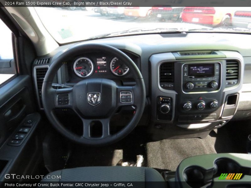 Bright White / Black/Diesel Gray 2014 Ram 1500 Express Crew Cab