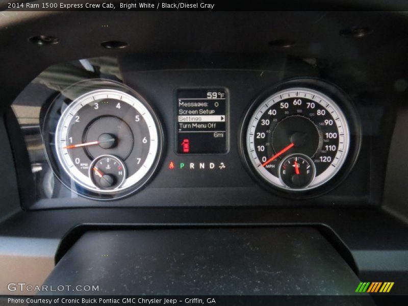 Bright White / Black/Diesel Gray 2014 Ram 1500 Express Crew Cab