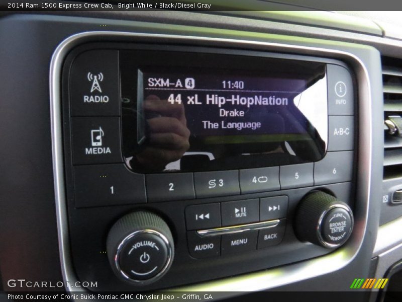 Bright White / Black/Diesel Gray 2014 Ram 1500 Express Crew Cab