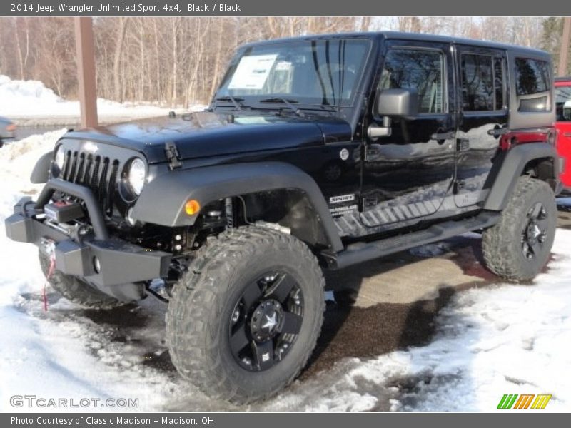 Black / Black 2014 Jeep Wrangler Unlimited Sport 4x4