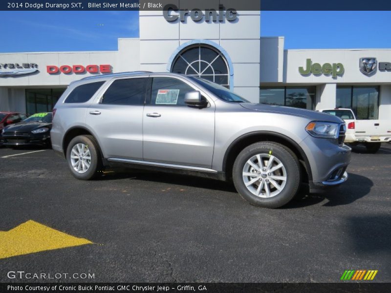 Billet Silver Metallic / Black 2014 Dodge Durango SXT