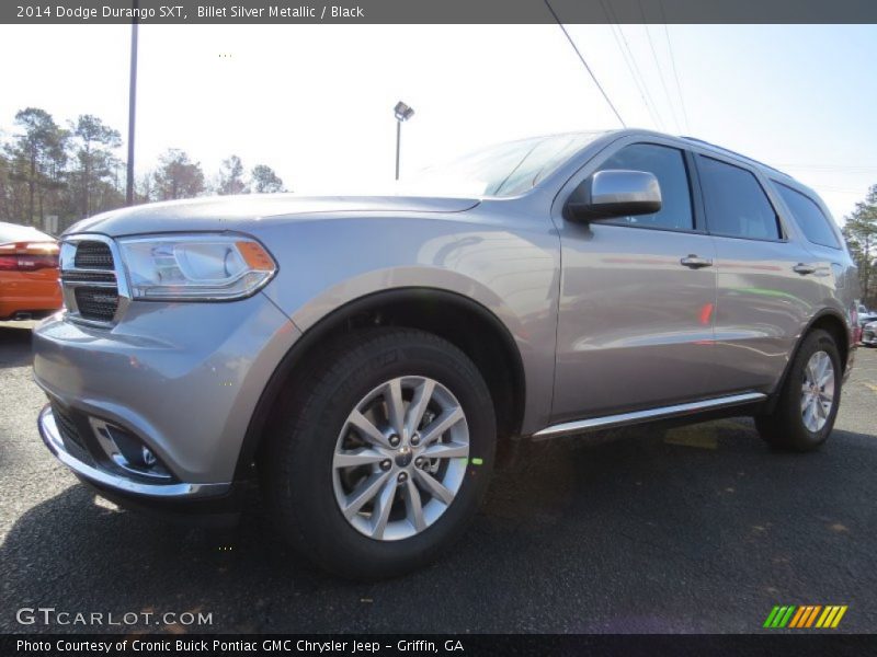 Billet Silver Metallic / Black 2014 Dodge Durango SXT