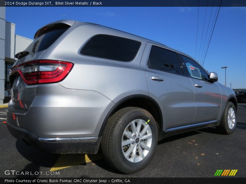 Billet Silver Metallic / Black 2014 Dodge Durango SXT