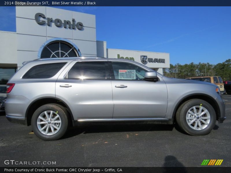 Billet Silver Metallic / Black 2014 Dodge Durango SXT