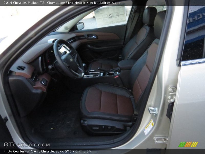 Champagne Silver Metallic / Jet Black/Brownstone 2014 Chevrolet Malibu LTZ