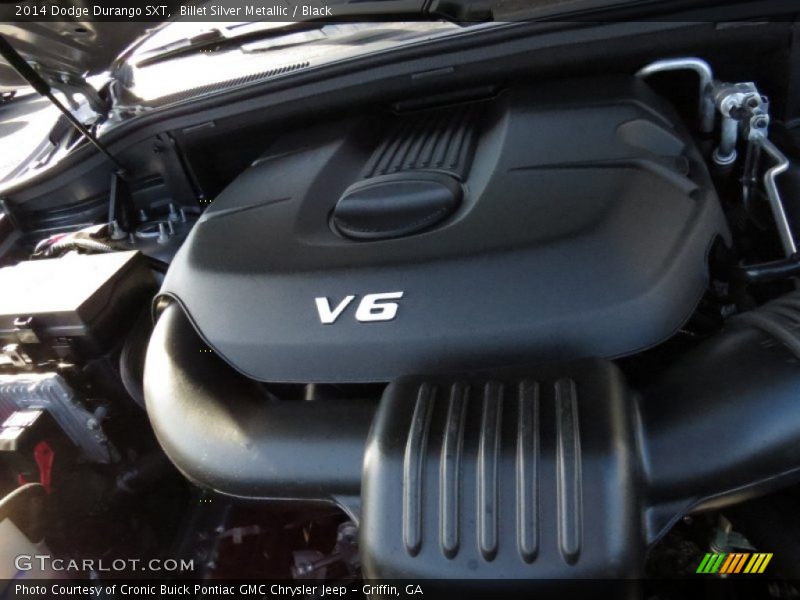 Billet Silver Metallic / Black 2014 Dodge Durango SXT