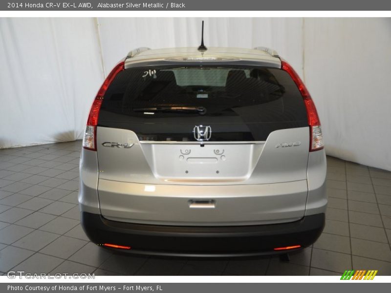 Alabaster Silver Metallic / Black 2014 Honda CR-V EX-L AWD