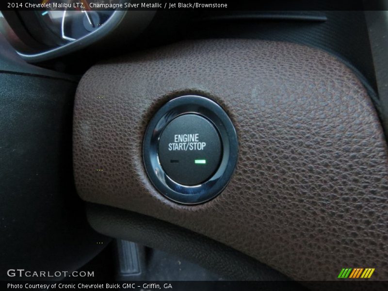 Champagne Silver Metallic / Jet Black/Brownstone 2014 Chevrolet Malibu LTZ
