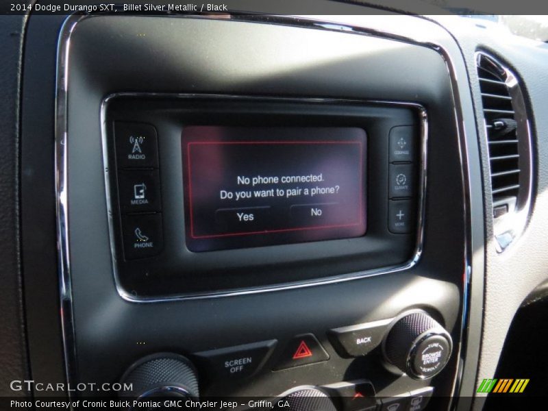 Billet Silver Metallic / Black 2014 Dodge Durango SXT