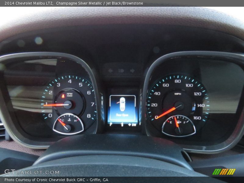 Champagne Silver Metallic / Jet Black/Brownstone 2014 Chevrolet Malibu LTZ
