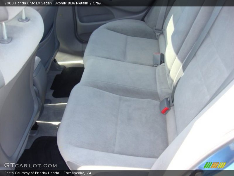 Atomic Blue Metallic / Gray 2008 Honda Civic EX Sedan