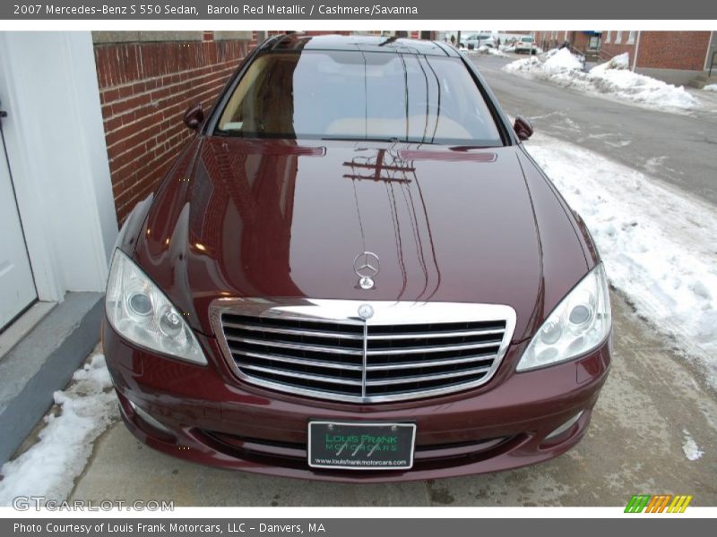 Barolo Red Metallic / Cashmere/Savanna 2007 Mercedes-Benz S 550 Sedan