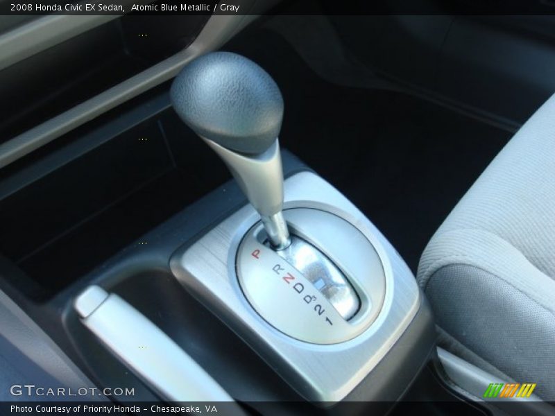 Atomic Blue Metallic / Gray 2008 Honda Civic EX Sedan