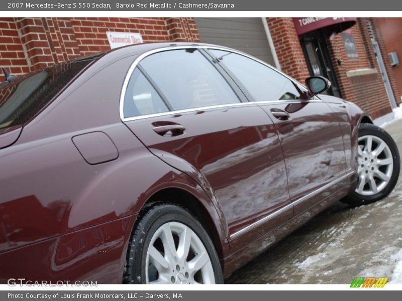 Barolo Red Metallic / Cashmere/Savanna 2007 Mercedes-Benz S 550 Sedan