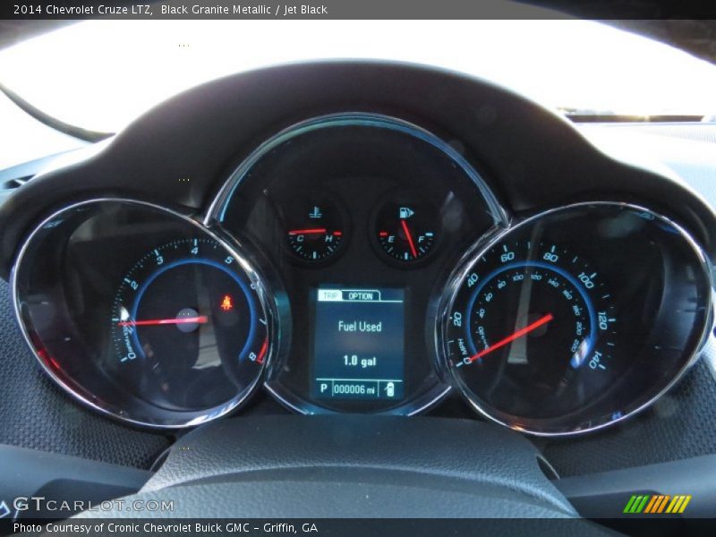 Black Granite Metallic / Jet Black 2014 Chevrolet Cruze LTZ