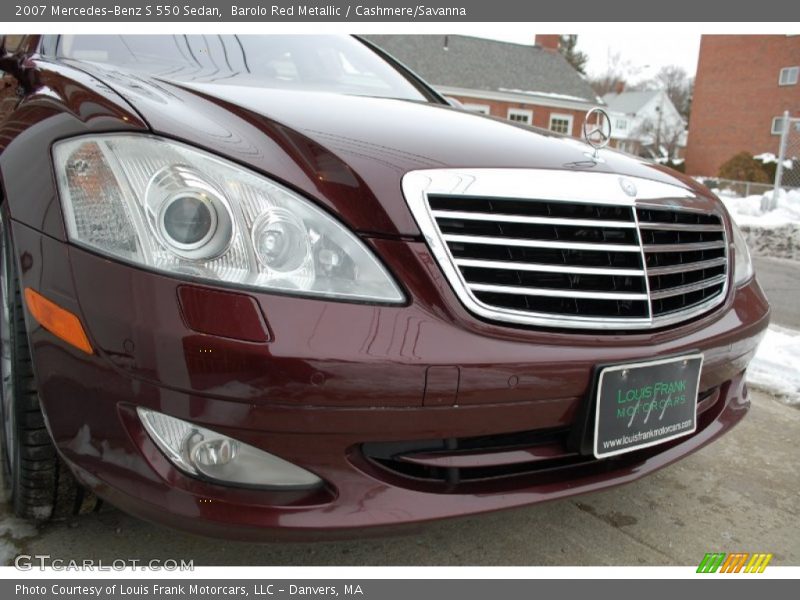 Barolo Red Metallic / Cashmere/Savanna 2007 Mercedes-Benz S 550 Sedan