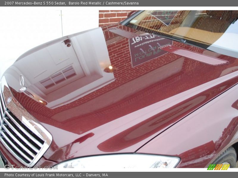 Barolo Red Metallic / Cashmere/Savanna 2007 Mercedes-Benz S 550 Sedan