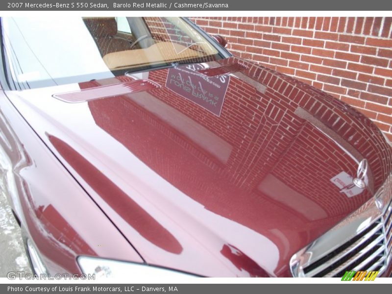 Barolo Red Metallic / Cashmere/Savanna 2007 Mercedes-Benz S 550 Sedan