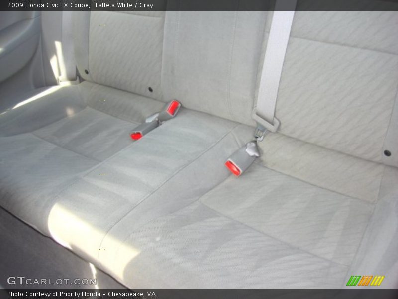 Taffeta White / Gray 2009 Honda Civic LX Coupe