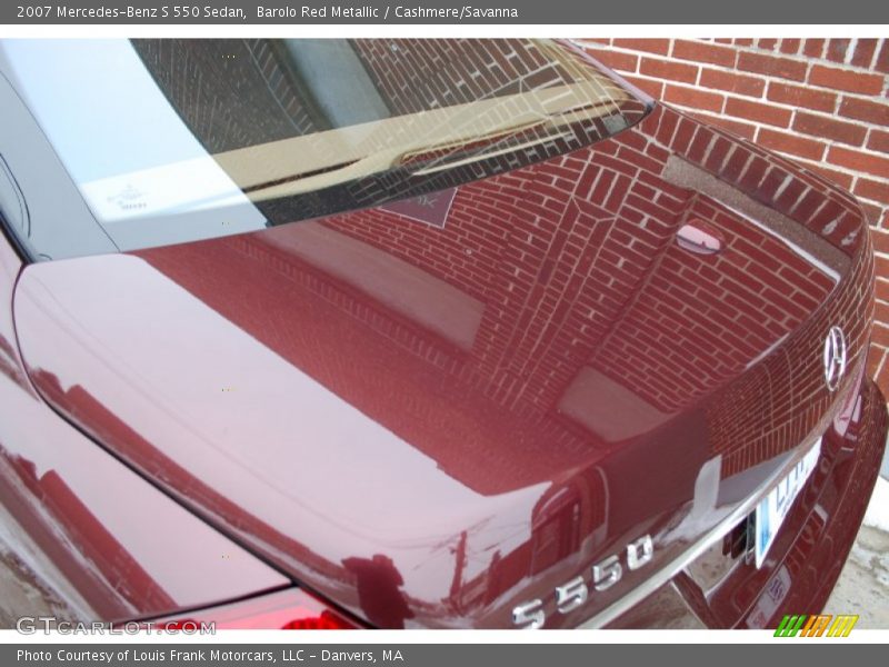 Barolo Red Metallic / Cashmere/Savanna 2007 Mercedes-Benz S 550 Sedan