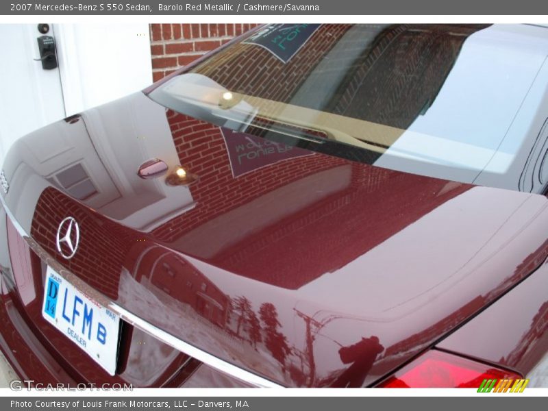 Barolo Red Metallic / Cashmere/Savanna 2007 Mercedes-Benz S 550 Sedan