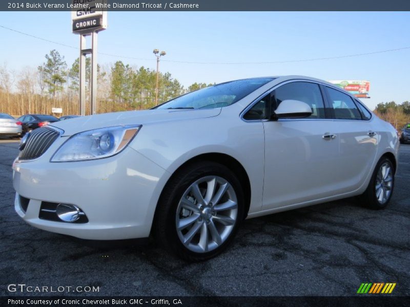 White Diamond Tricoat / Cashmere 2014 Buick Verano Leather