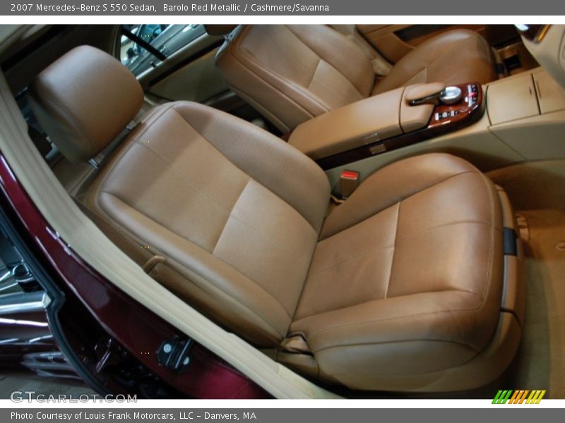 Front Seat of 2007 S 550 Sedan