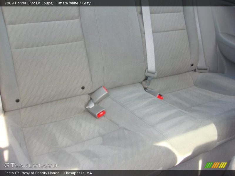 Taffeta White / Gray 2009 Honda Civic LX Coupe