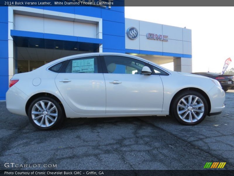 White Diamond Tricoat / Cashmere 2014 Buick Verano Leather