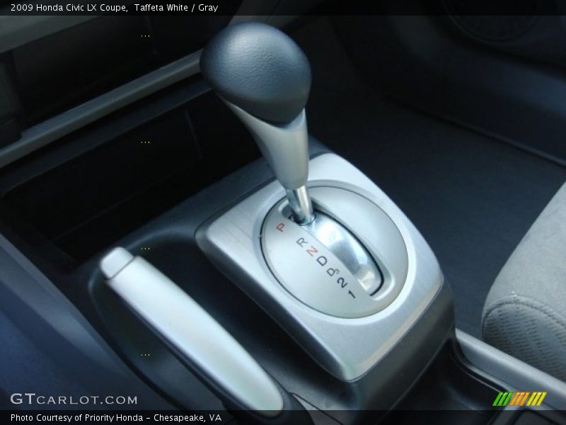 Taffeta White / Gray 2009 Honda Civic LX Coupe