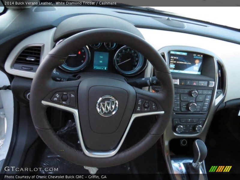 White Diamond Tricoat / Cashmere 2014 Buick Verano Leather