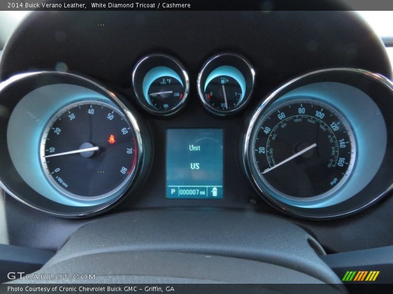 White Diamond Tricoat / Cashmere 2014 Buick Verano Leather