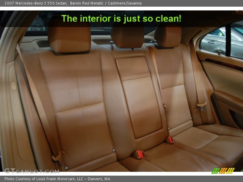 Barolo Red Metallic / Cashmere/Savanna 2007 Mercedes-Benz S 550 Sedan