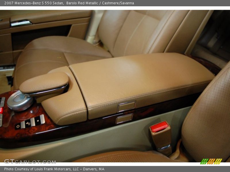 Barolo Red Metallic / Cashmere/Savanna 2007 Mercedes-Benz S 550 Sedan