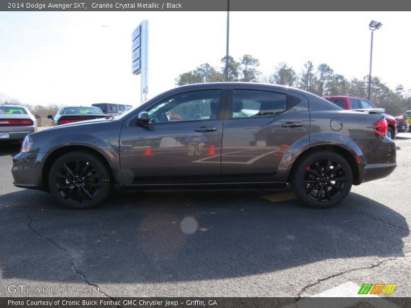 Granite Crystal Metallic / Black 2014 Dodge Avenger SXT