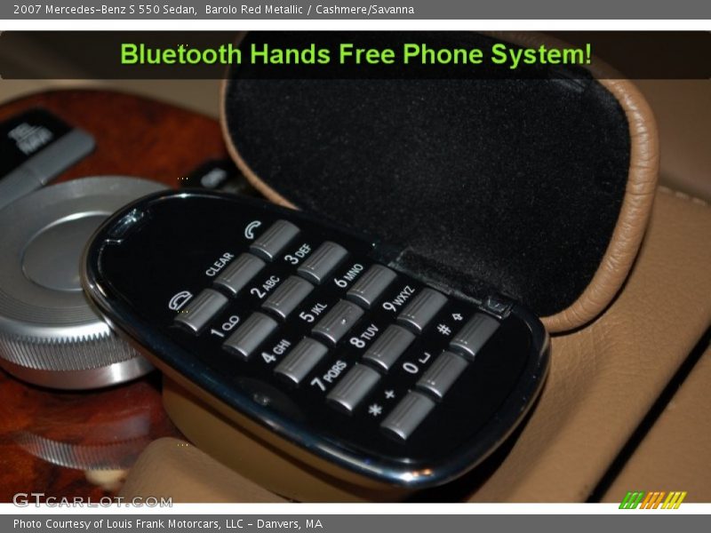 Barolo Red Metallic / Cashmere/Savanna 2007 Mercedes-Benz S 550 Sedan