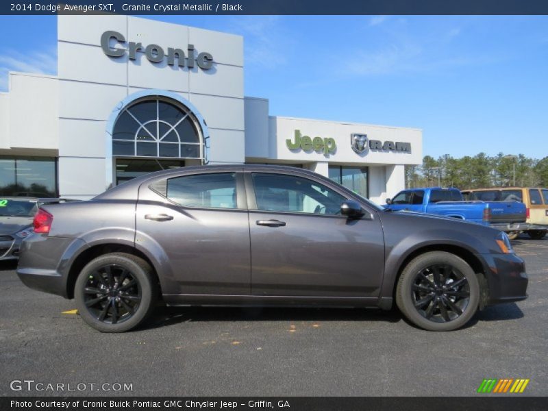 Granite Crystal Metallic / Black 2014 Dodge Avenger SXT